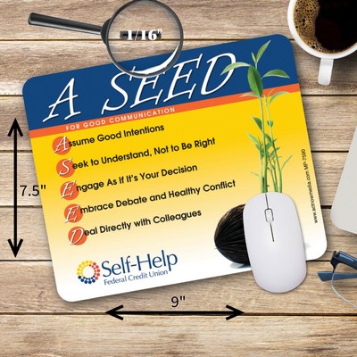 Mouse Carpet™ Heavy-Duty Fabric Mouse Pad (7.5"x9"x1/16") THIN