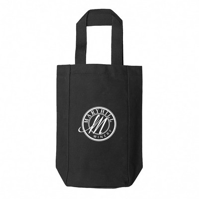 Canvas Double Bottle Wine Tote